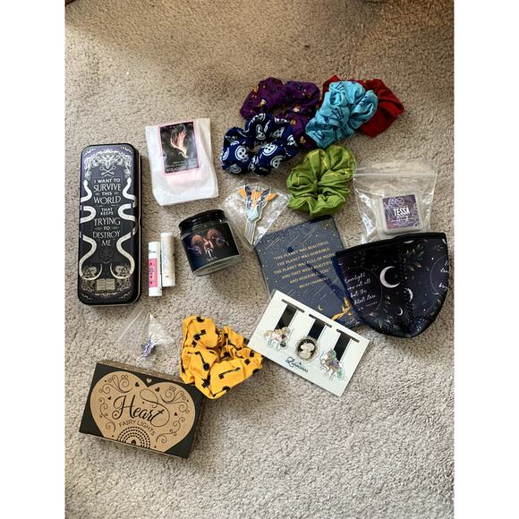 Book Box Leftovers Extras - Candle Bookmarks Scrunchies Lights - Picture 1 of 1